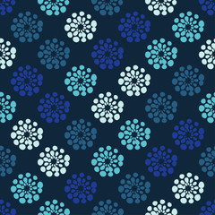 Seamless geometric background. Drops texture. Textile rapport.