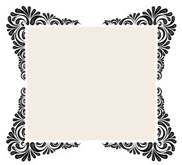 Decorative flower frame