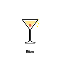 Bijou cocktail icon