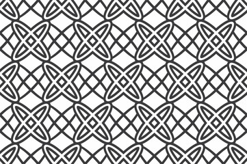  Black and white seamless geometric pattern