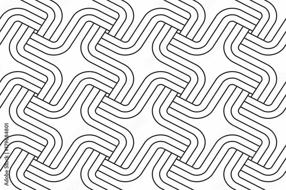 Poster geometric seamless pattern with linear