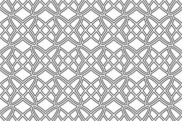  Geometric seamless pattern with linear