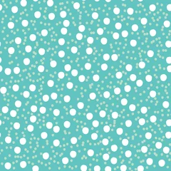  Winter Snow Hand Drawn Dots Asymmetrical Seamless Pattern, Dotted Swiss © Supertrooper