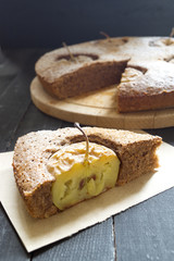 Apple pie. a rustic style.