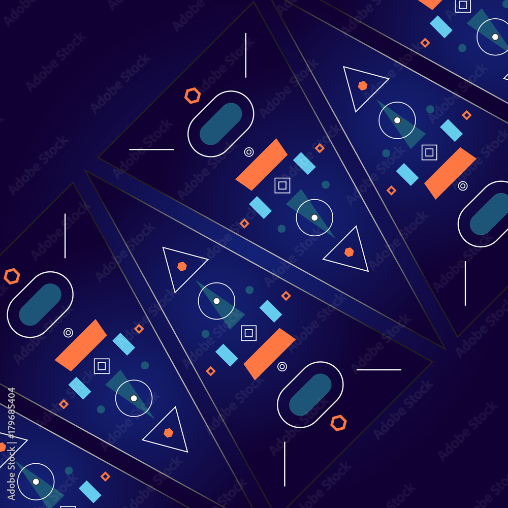 Poster abstract modern background with shapes geometric elements