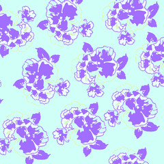floral abstract seamless pattern pink