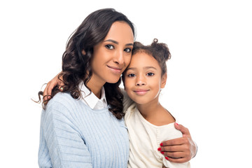african american mother and daughter