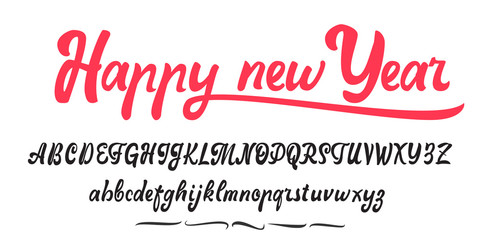 Merry Christmas, handwritten latin alphabet, can be used for anything.