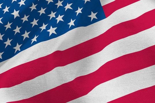 image of America flag closeup