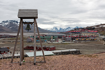 Bell tower in Longyearbyen, Norway