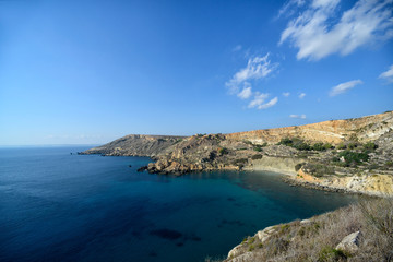 Fototapeta na wymiar Fomm Ir rih Bay, Malta