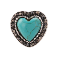 Golden earrings with gemstone isolated on white background