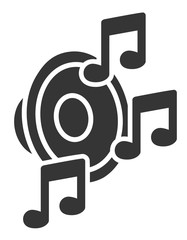 Loudspeaker with notes