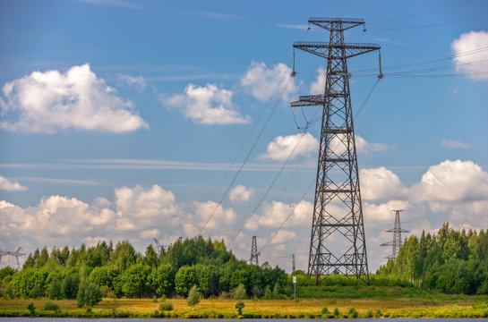Power lines, towers and pylons