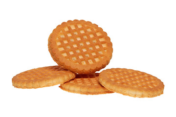 Group of cookies on a white background