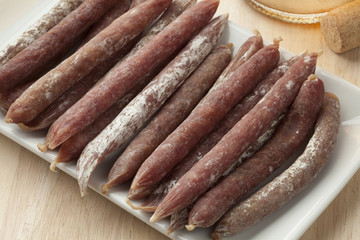 Belgian dried pork sausages