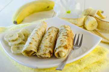 pancakes with cottage cheese and banana