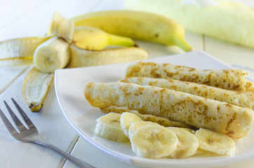 pancakes with cottage cheese and banana