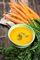 Carrot cream soup