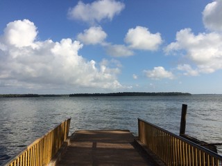 Obraz premium kerala riverside sky