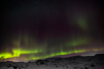 Polarlicht (Aurora borealis) über Island