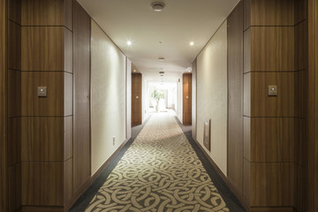 hotel aisle at the daylight
