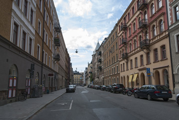 Fototapeta na wymiar Riddargatan in Stockholm Sweden