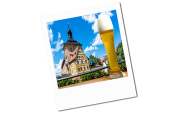 Polaroidfoto Bamberg Altes Rathaus