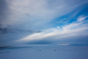 Obraz na płótnie Canvas Island im Winter