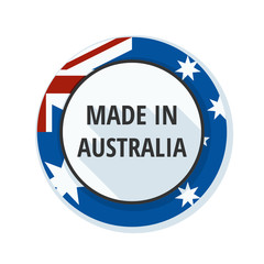 Made in Australia label illustration