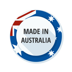 Made in Australia label illustration