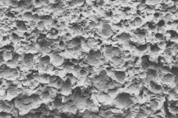 closeup texture of decorative plaster on the wall