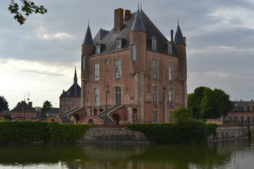 Naklejka premium château de Bellegarde, la Loire, France
