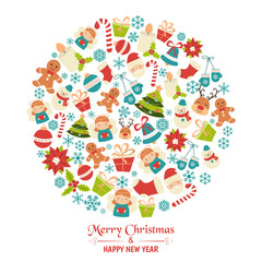 Obraz na płótnie Canvas Christmas greeting card