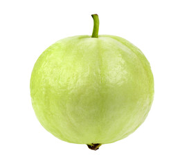 Guava fruit isolated on white background.