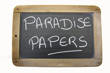 Fototapeta premium ardoise paradise papers