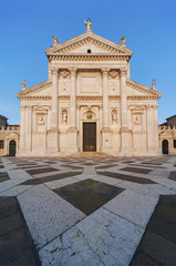 Venice, San Giorgio Maggiore Church landmark, San Giorgio Maggiore island, Grand Canal, Italy, Europe.