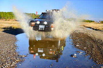 off road passion with off-road vehicle © emerald_media