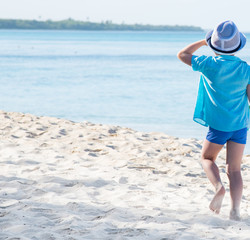 boy on the beach