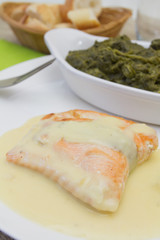 pavé de saumon sauce beurre blanc