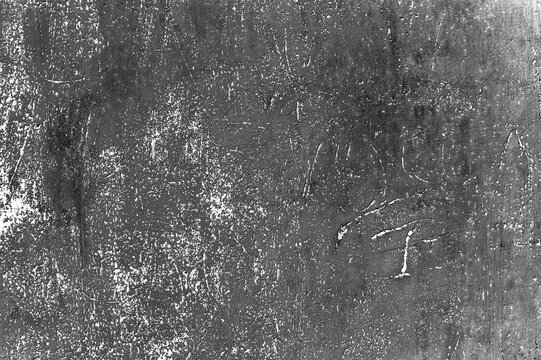 White metal wall texture background with scratches and cracks.