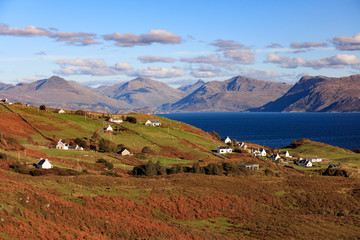 Fototapeta na wymiar Skye, autumn colours, Scotland