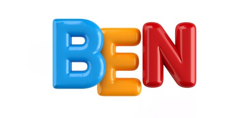 Bubbletext Name Ben