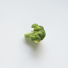 broccoli on white background