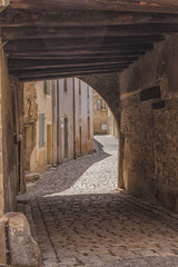 Medieval street in France