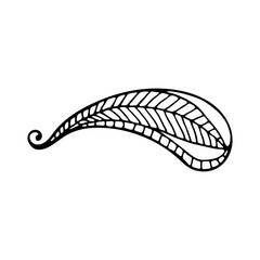 Pattern in style hand draw, doodle, zentangl, Indian sign on a white background