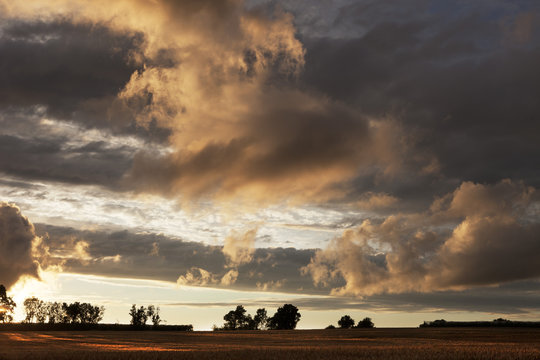 France, Center France, sunset
