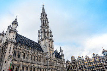 Cityscape in Brussels Europe - landmark of Brussels, Belgium