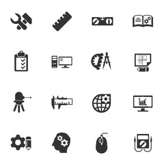 engineering icon set