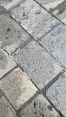 ancient road  tiles